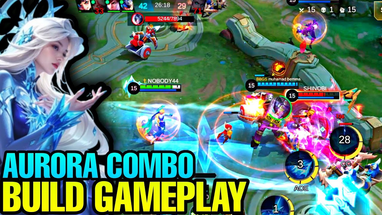 IT'S ICE MAGE AURORA I MOBA LEGEND GAMEPLAY WITH AURORA I 