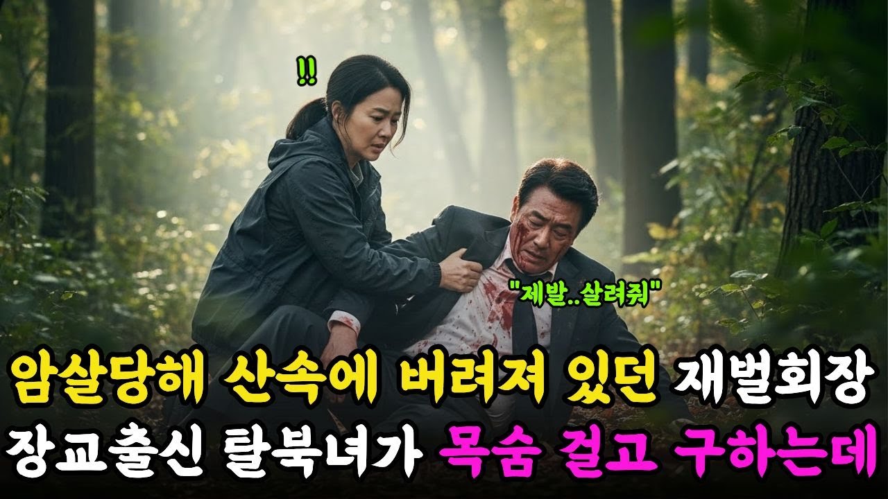 암살시도당해 산속에 버려져있던 재벌회장 북한 특수부대 장교출신 탈북녀가 목숨걸고 구하는데ㅣ노후사연ㅣ감동사연ㅣ반전사연ㅣ오디오북