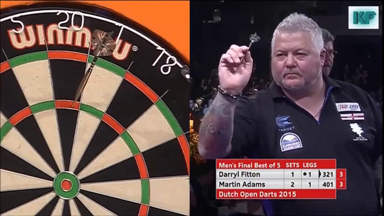 Darryl Fitton glorious 9 dart finish - Dutch open 2015