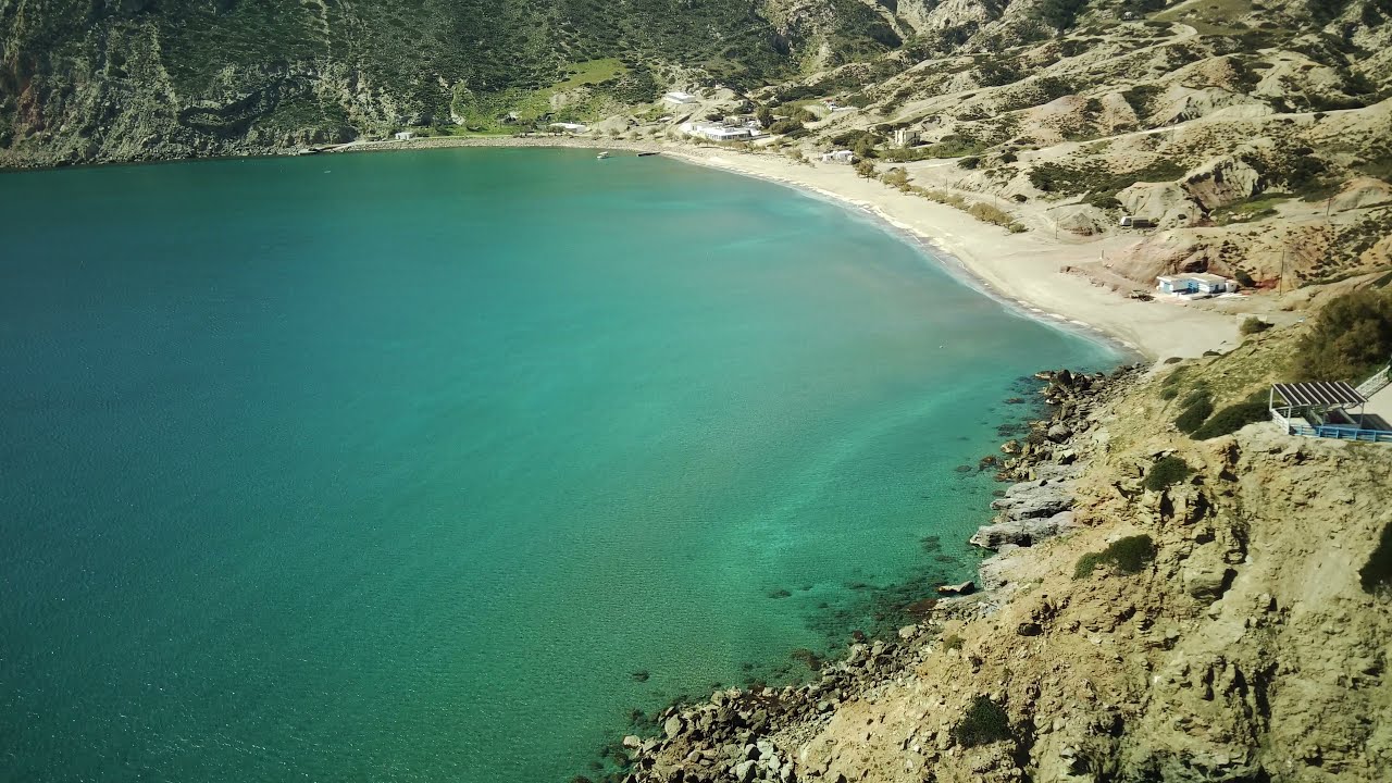 Milos island - Agia Kiriaki beach (Drone 4K)