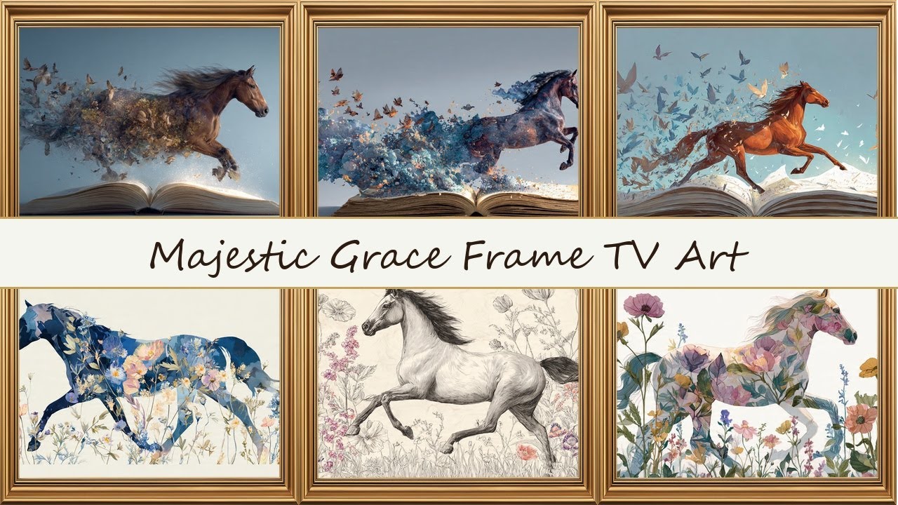 Discover Timeless Elegance: Vintage Horse Art for Your Frame TV