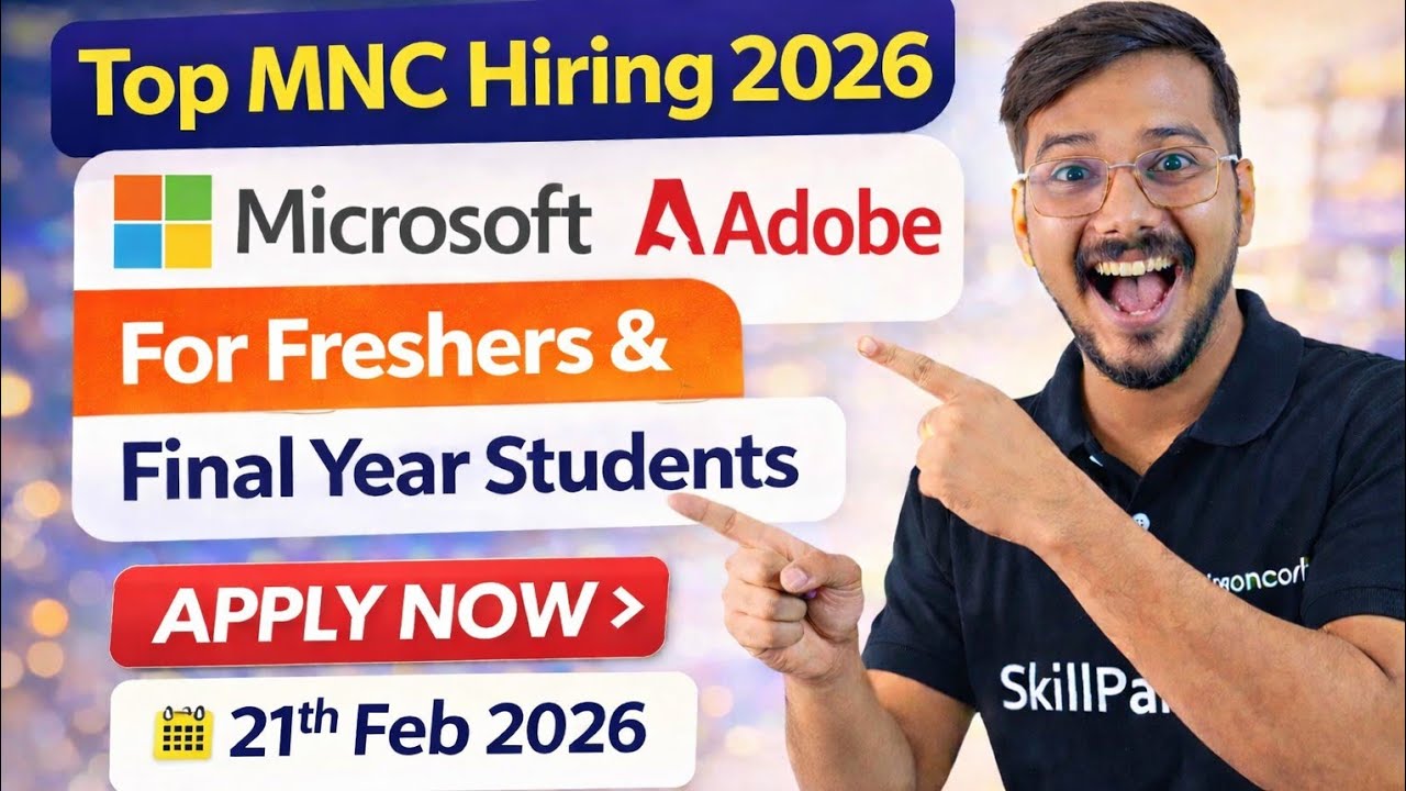 Top MNC Hiring 2026 | Microsoft, Adobe, Fortrea & SITA Jobs Update