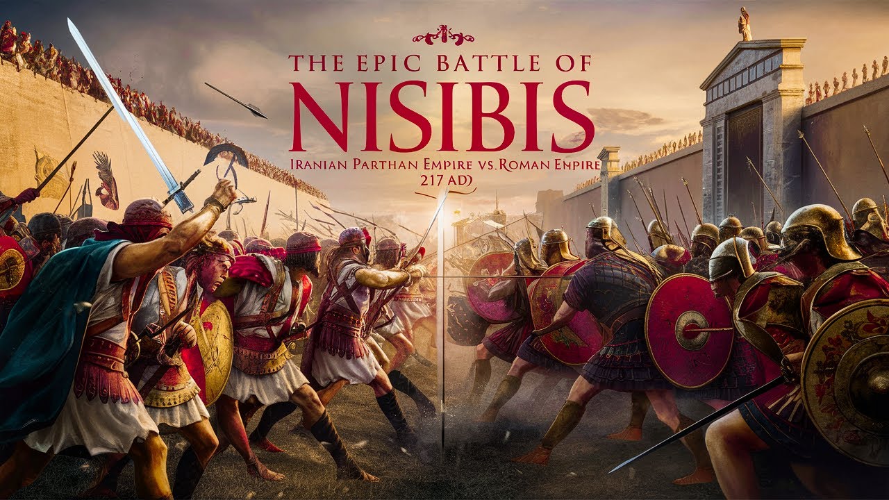 The Epic Battle of Nisibis 217 AD: Iranian Parthian Empire vs. Roman Empire