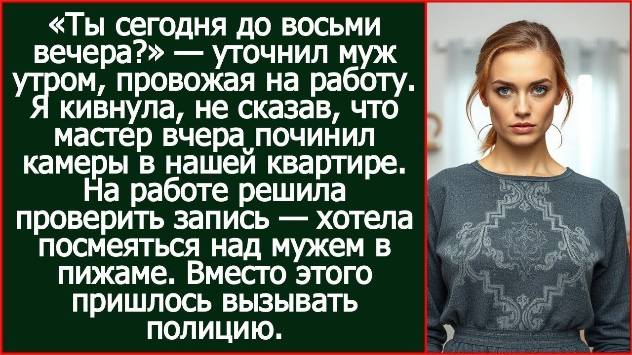 Я не сказала мужу, что мастер вчера починил камеры в нашей квартире и оказалось не зря.