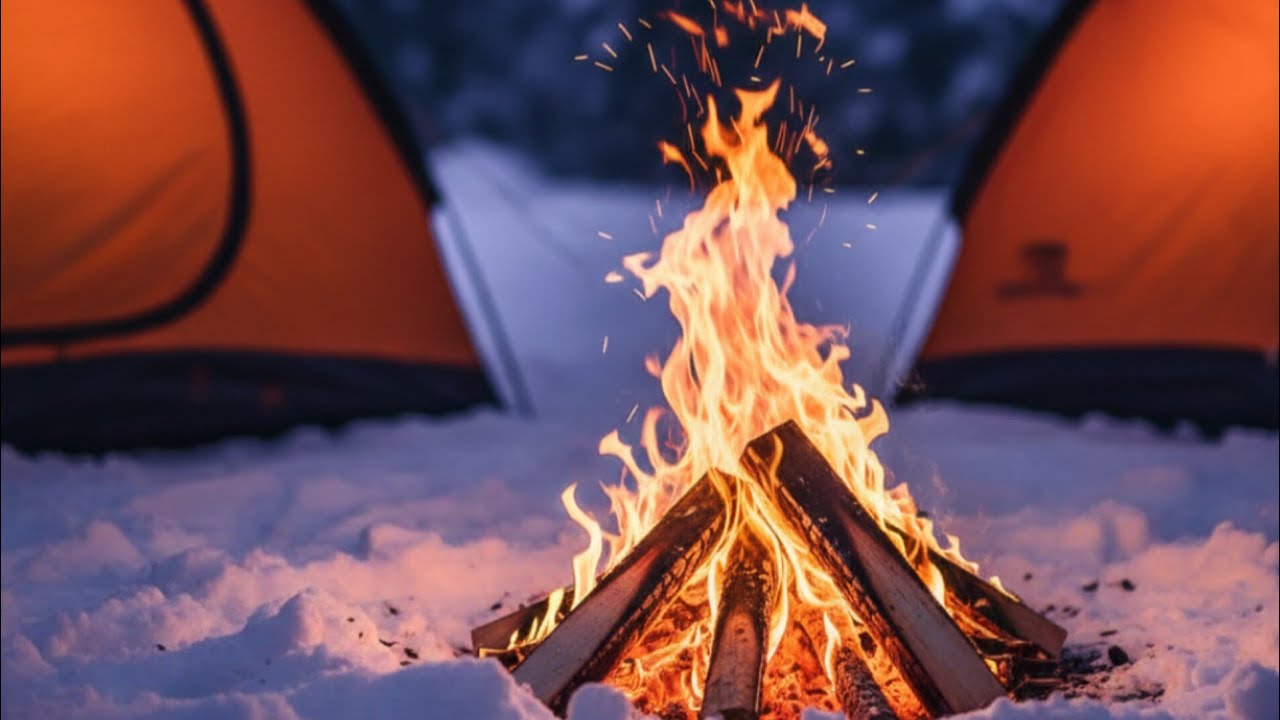 Вогнище вночі 🔥 20 хвилин живого вогню | Relax / ASMR