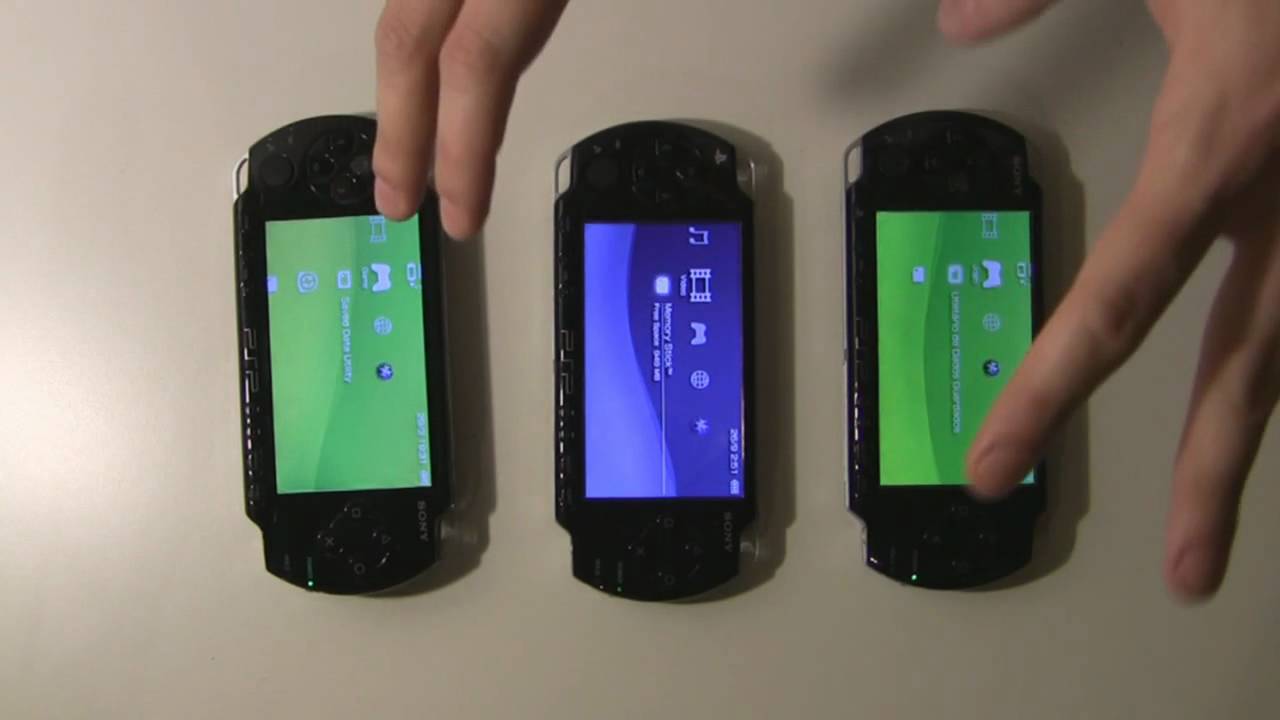 Comparações entre os modelos 1000, 2000 e 3000 do PSP (parte 01).