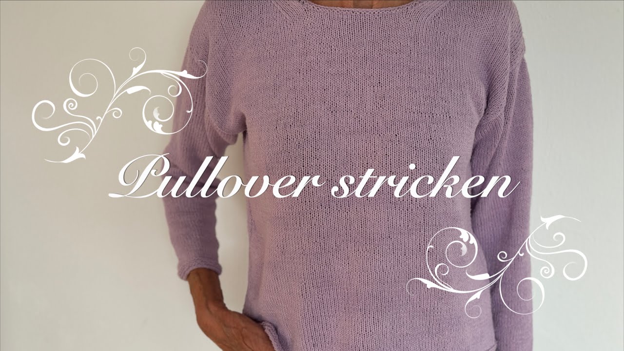 Leichten Sommerpulli stricken für Anfänger | einfache Strickanleitung