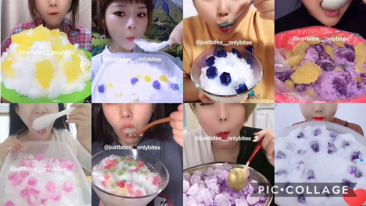 ⛄️Jewelry Ice⛄️ Hard + shaved ice bites only⛄️ ASMR