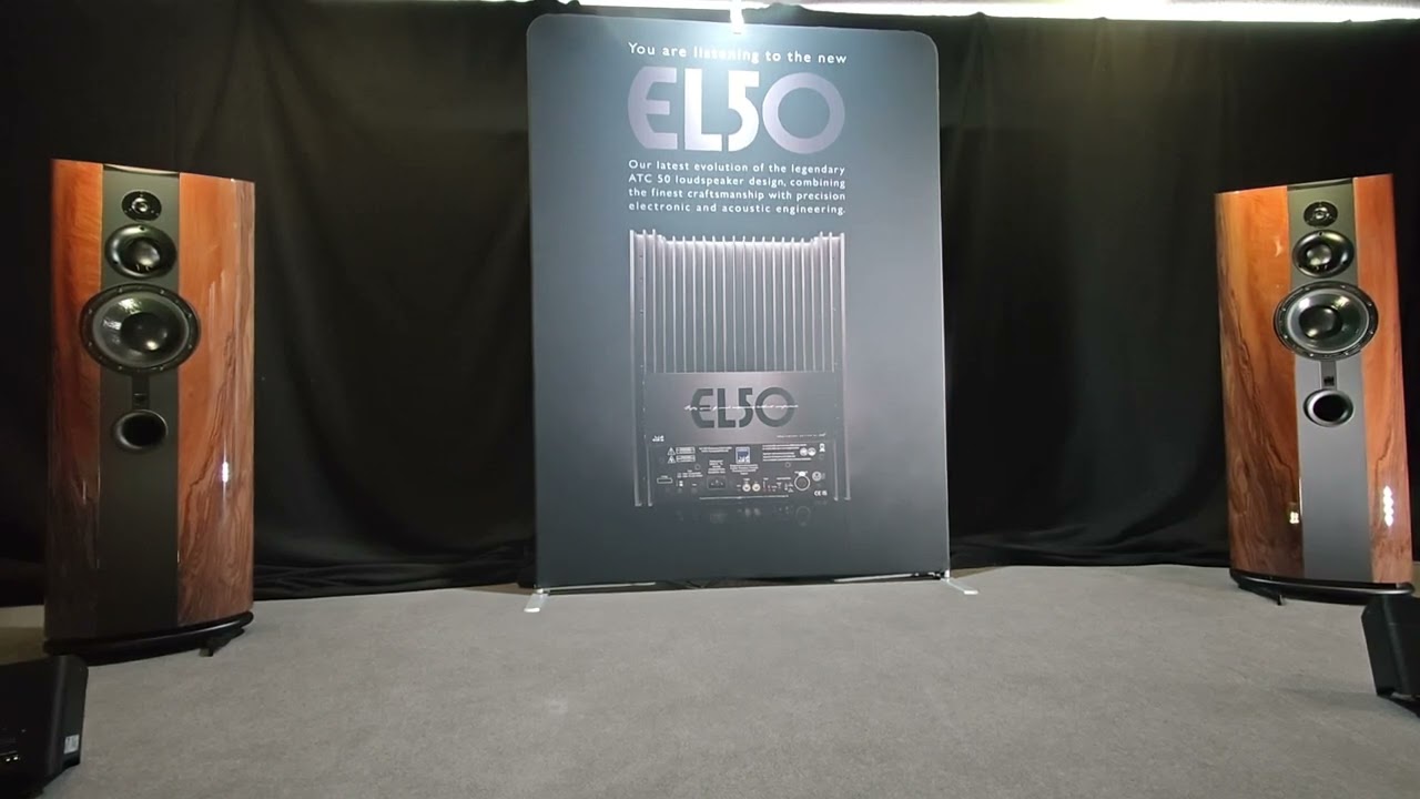 ATC EL50 speakers at the Bristol High End Show
