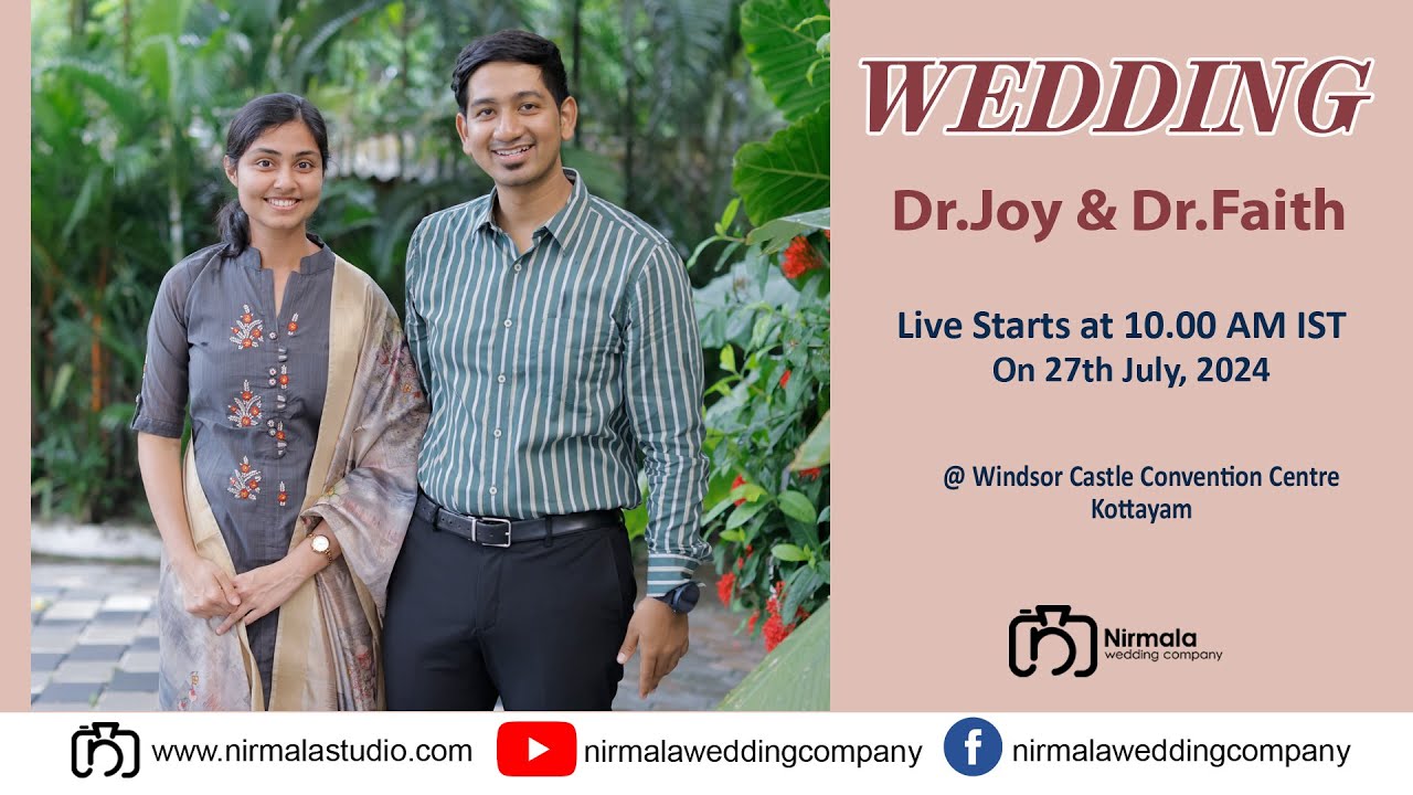 Wedding Ceremony Live Streaming of Dr. Joy with Dr. Faith