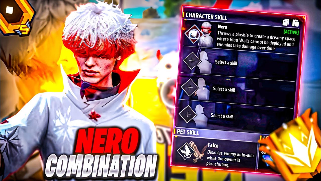 NERO CHARACTER SKILLS COMBINATION 2025 | BR RANK BEST CHARACTER COMBINATION IN FREE FIRE