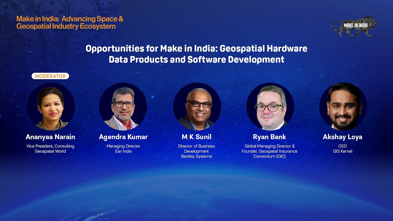 Opportunities for Make in India: Geospatial Hardware Data Products and Software Development