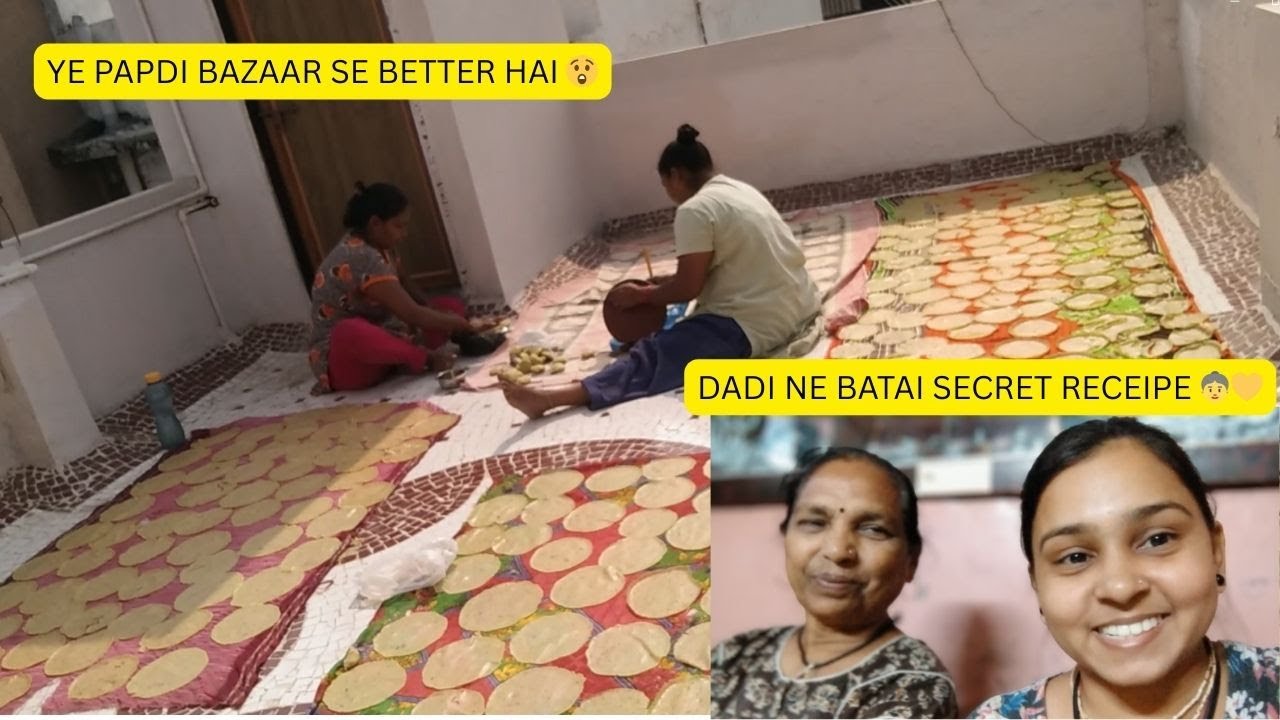 Dadi Ne Sikhaya Papdi Banana 👵💛 | Traditional Recipe You’ll Love #livelyajanki #vlog #recipe