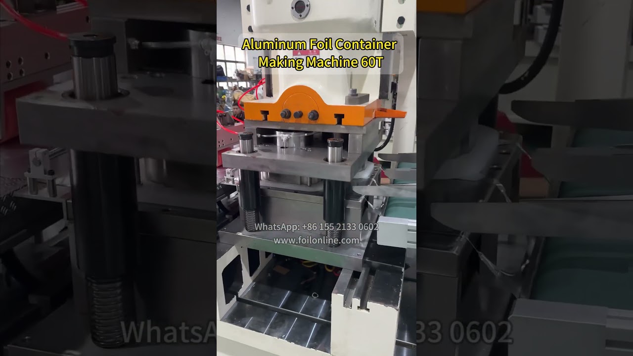 60T 2-Cavity aluminum foil container production line for aluminum foil takeaway tray #guangzhou