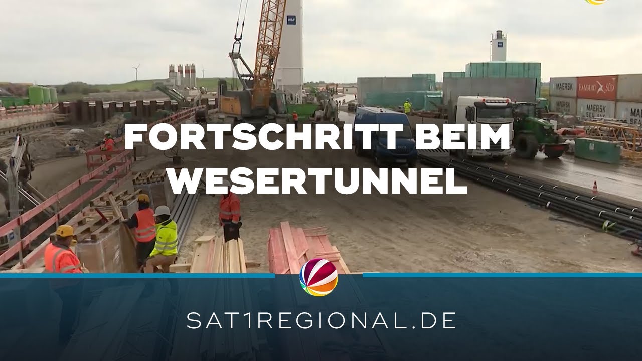 Wesertunnel in Bremen nimmt Fahrt auf – erste Teile in Bau