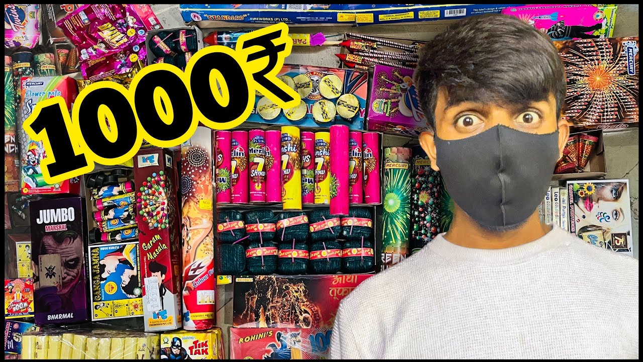 DIWALI CRACKERS STASH IN 1000₹  |  cheapest diwali crackers | diwali 2023 #jaychandna