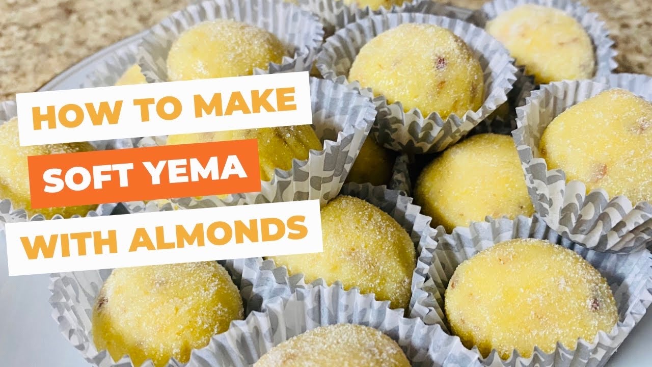 Soft Yema Balls with Almonds/ So Delicious that Melt in Your Mouth