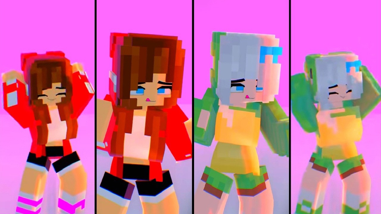 The Minecrafts Dark JJ Sister and Mikey Girl LONELY DANCE || Minecrafts Daifu