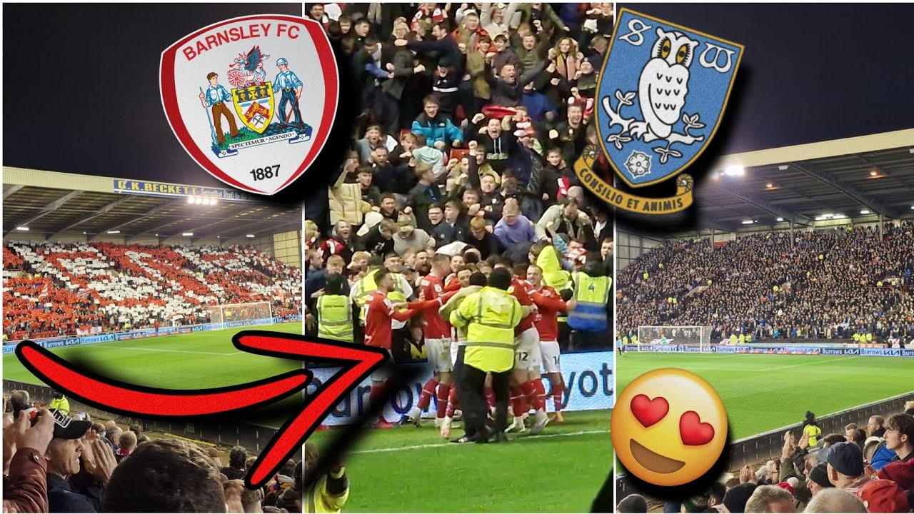 5000 AWAY FANS, PYROS, PITCH INVADERS, 6 GOALS IN CRAZY DERBY! / Barnsley Vs Sheff Wednesday Vlog!