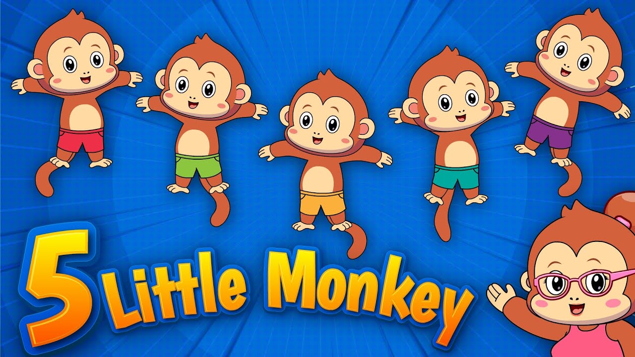 5 Little Monkeys | Fun Counting Song for Kids | Little Buddy Kids