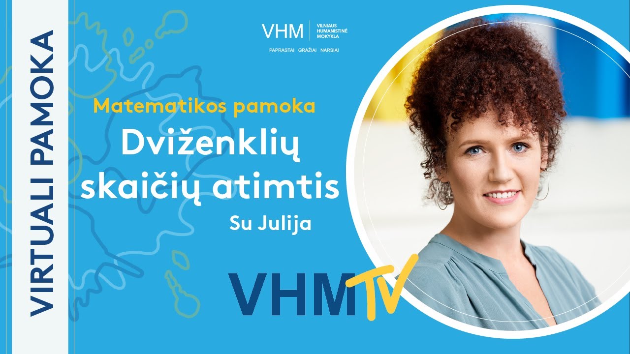Virtuali matematikos pamoka 1klasei. Dviženklių skaičių atimtis