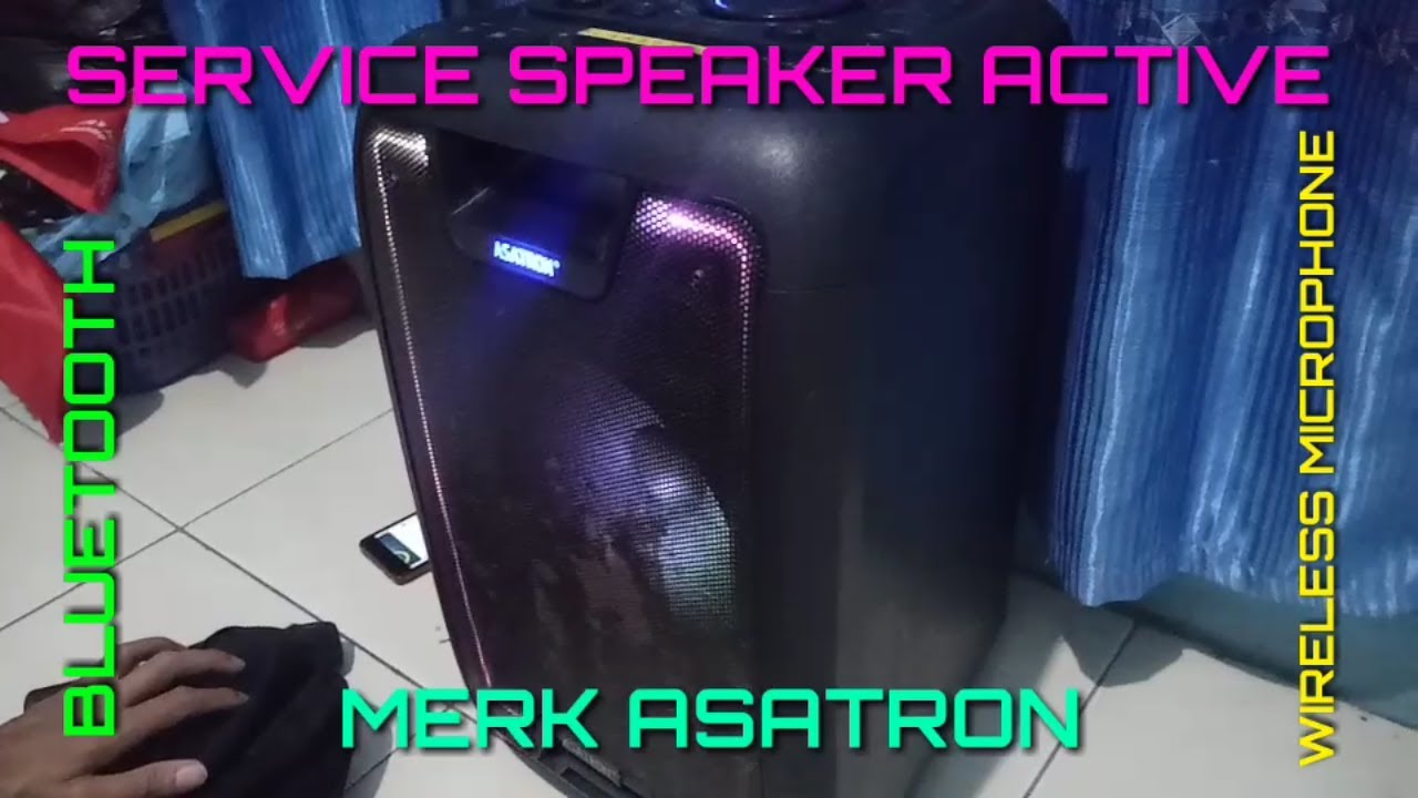 Service Perbaikan Speaker Aktif Bluetooth Wireless Microphone Merk ASATRON