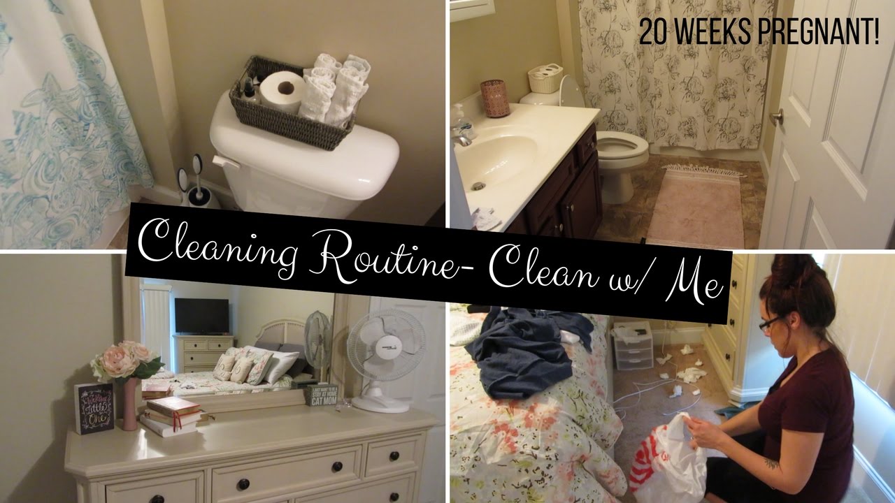 Cleaning Routine | Speed clean with me | 20 weeks pregnant!