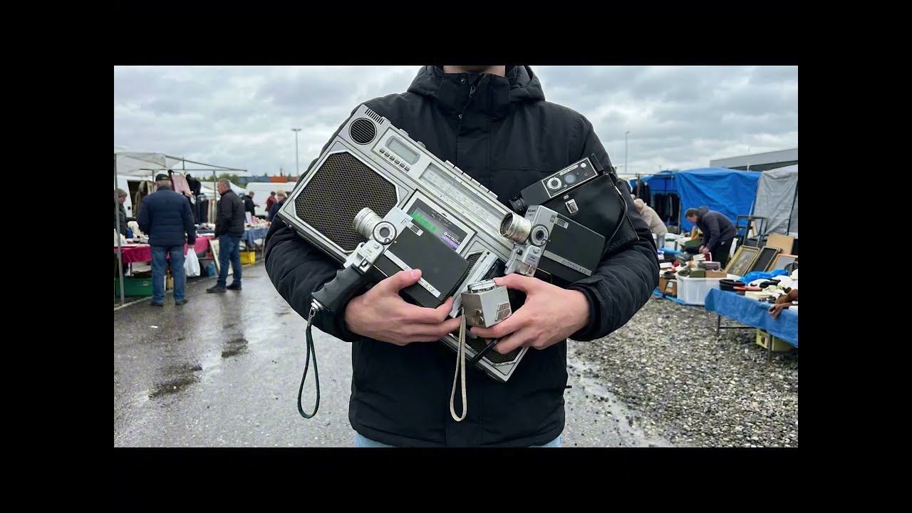 Vintage-Flohmarkt Funde in München | Kameras, Boombox & seltene Retro-Schätze #flohmarkt #schätze