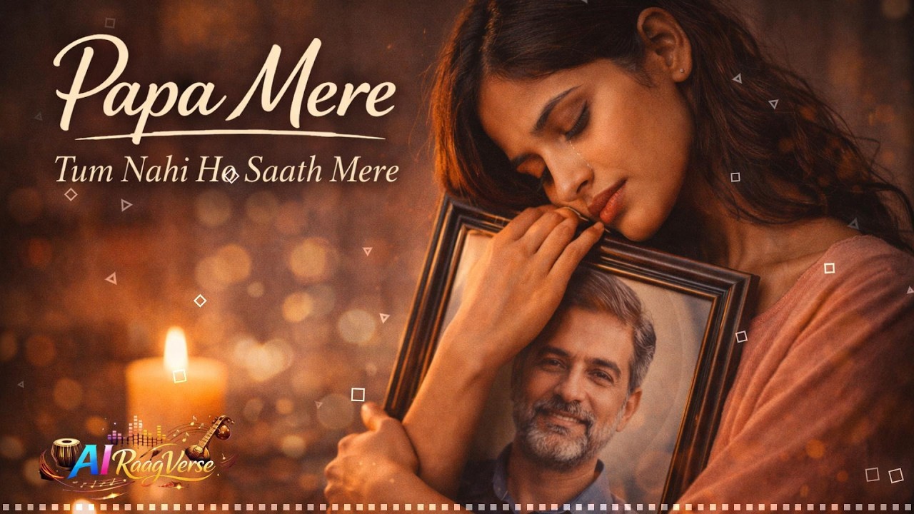 Papa Mere 💔 Tum Nahi Ho Saath Mere | Emotional Hindi Tribute Song | Missing Dad | AI RaagVerse