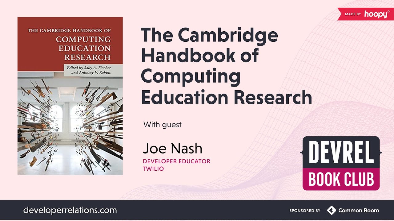 The Cambridge Handbook of Computing Education Research with Joe Nash