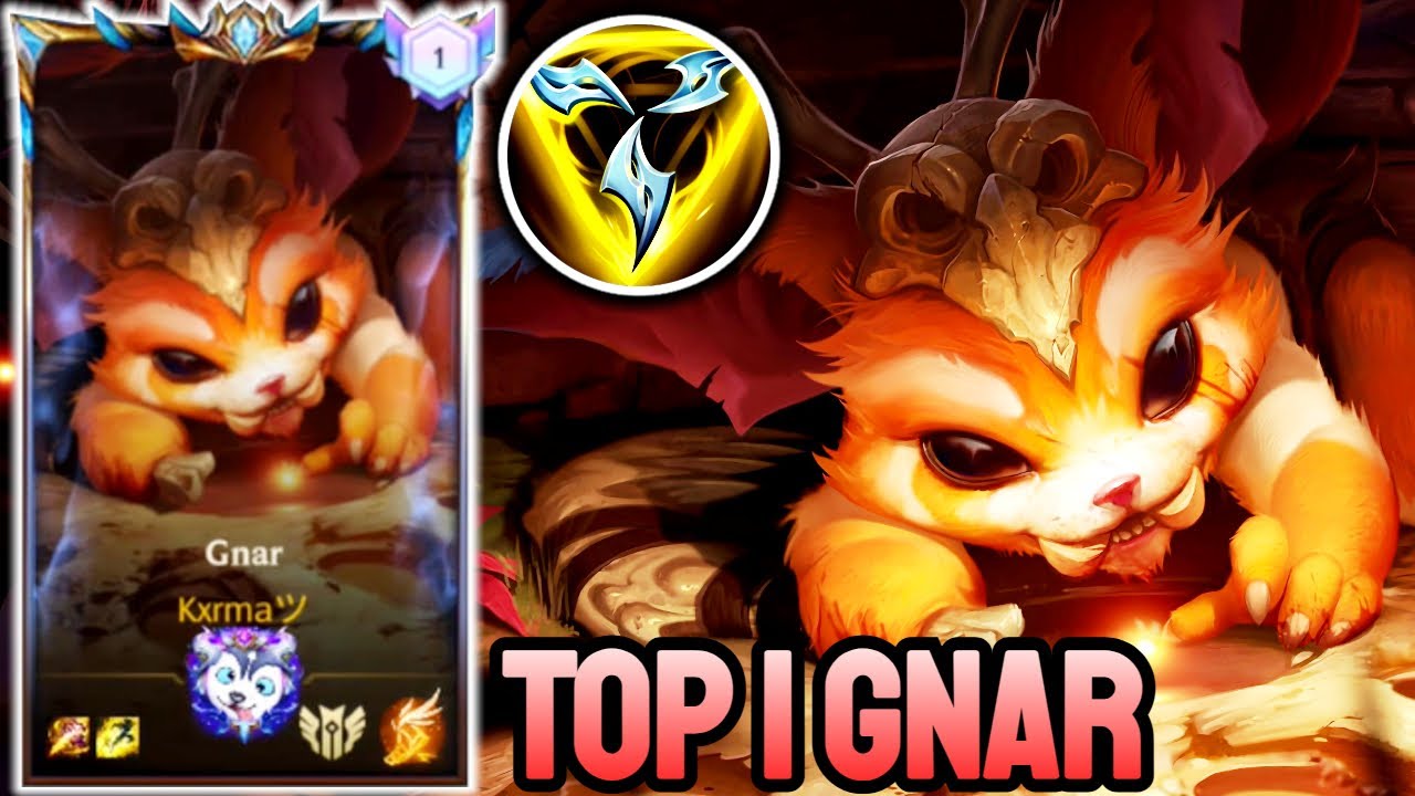 WILD RIFT GNAR - TOP 1 GNAR GAMEPLAY - CHALLENGER RANKED