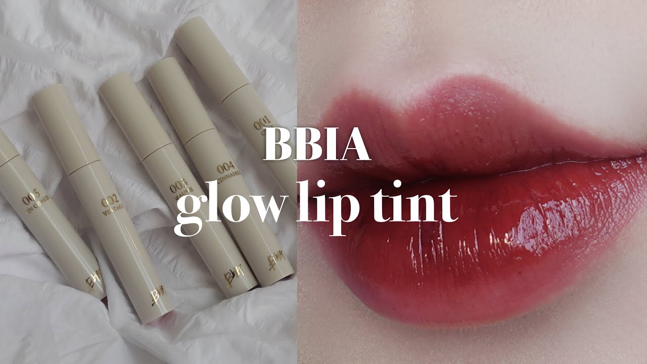 giveaway + review & swatch💄 bbia glow lip tint🦋 dòng son tint bóng đẹp xuất sắc cùng bảng màu xinh