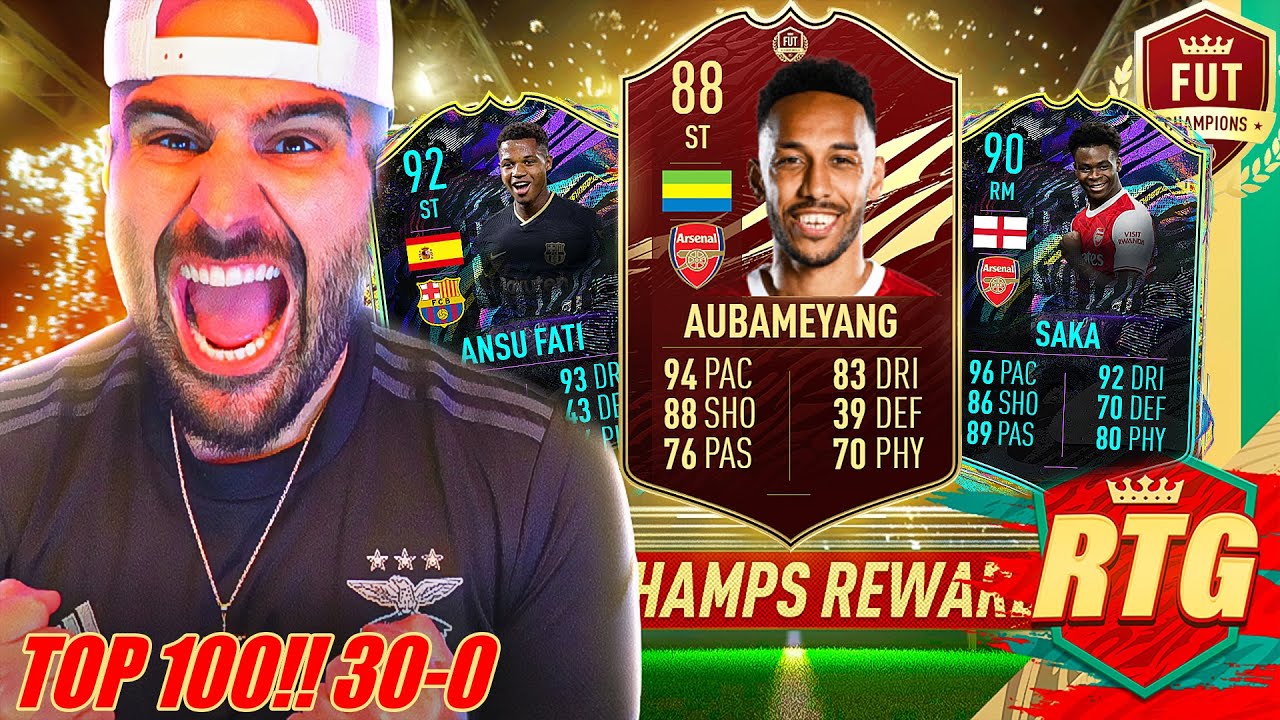 OMG I PACKED A FUTURE STAR!! BIG RTG REWARD PACKS! FIFA 21 FUT CHAMPIONS TOP 100 REWARDS