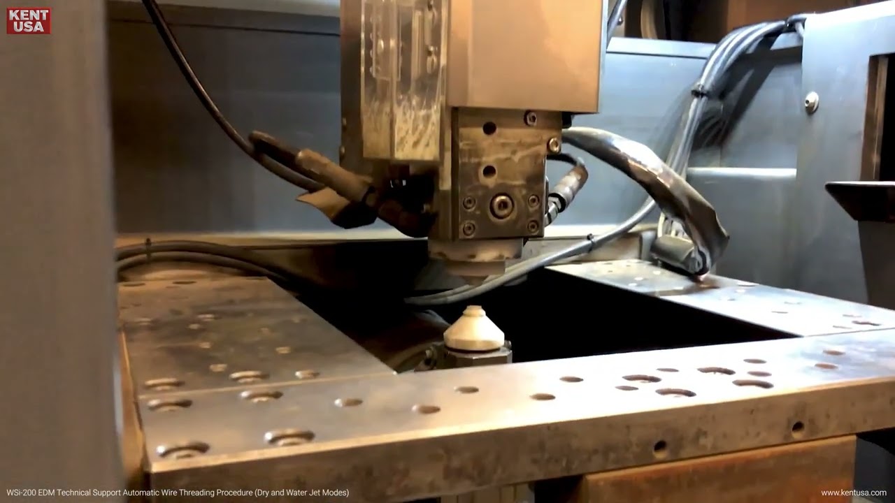 Automatic Wire Threading Process for Dry and Water Jet Modes on the WSi-200 Wire-Cut Submerged EDM
