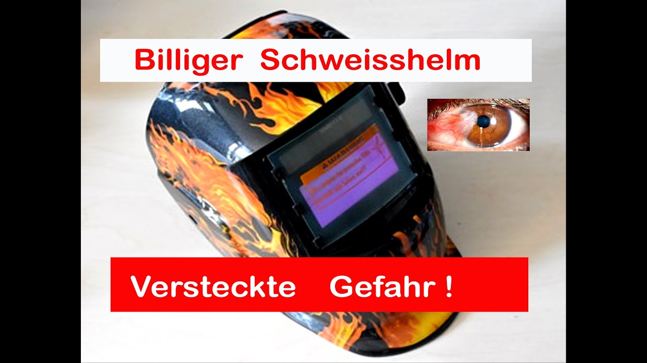 Billiger Automatik Schweißhelm, wo wurde bei der Herstellung gespart?