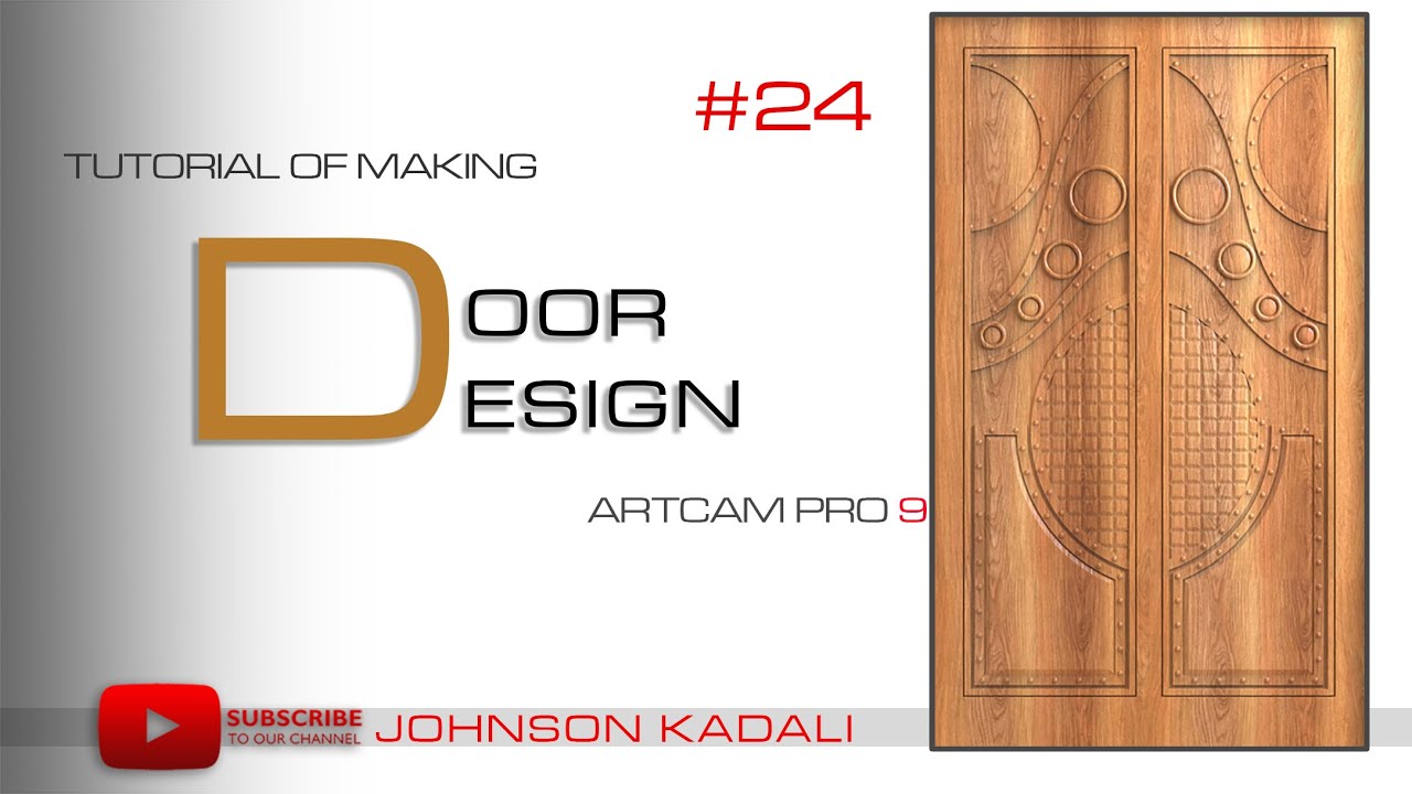 artcam tutorial #24 making door design|artcam 3d relief free download