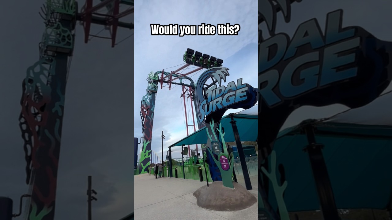 Tidal Surge at SeaWorld San Antonio 🌊 #themepark #sanantonio #seaworld #orlando #rides
