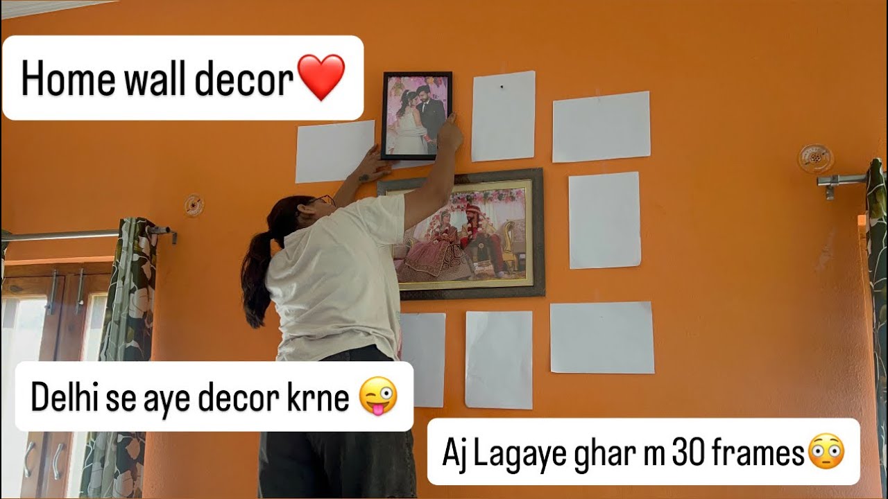 Itne Sare Photo Frames Kisne Lagaye?😱| Finally Saj Gyi Hamari Walls 🖼️ | Ghar Itna Sundar Ban Gya❤️