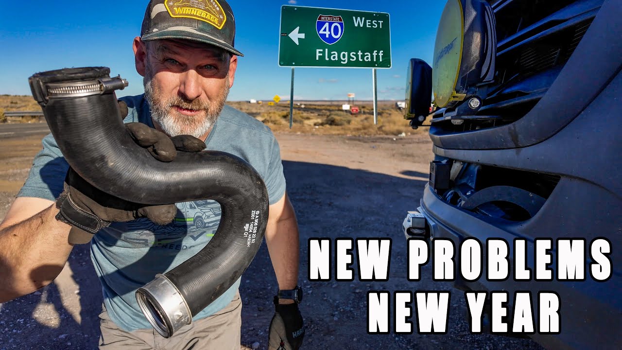 New Problems-New Year | DIY Sprinter Van Intercooler Hose Repair-2019+ | Southbound Ep. 15
