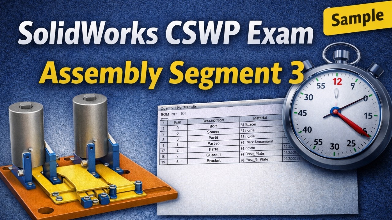 SolidWorks CSWP Exam Sample Segment 3 (Assembly)