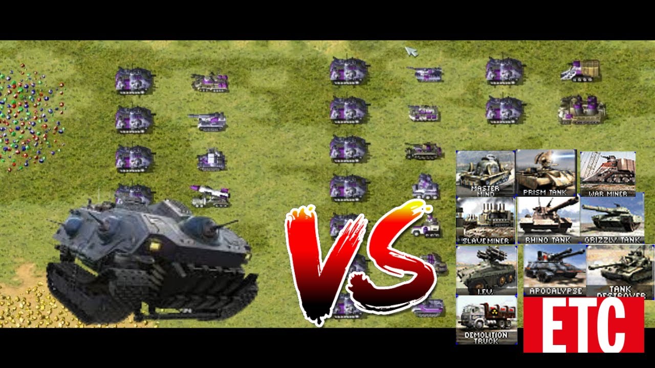 RED ALERT 2 │ BATTLE FORTRESS VS ALL TANKS