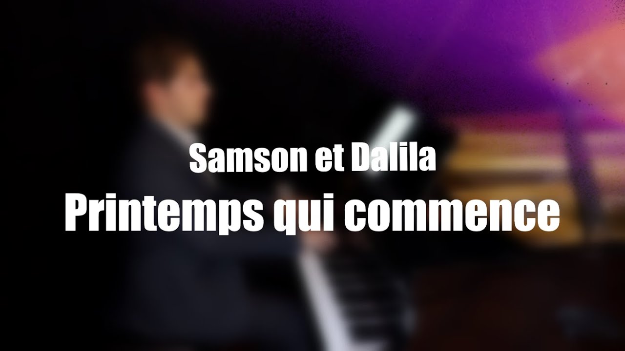 Printemps qui commence PIANO ACCOMPANIMENT