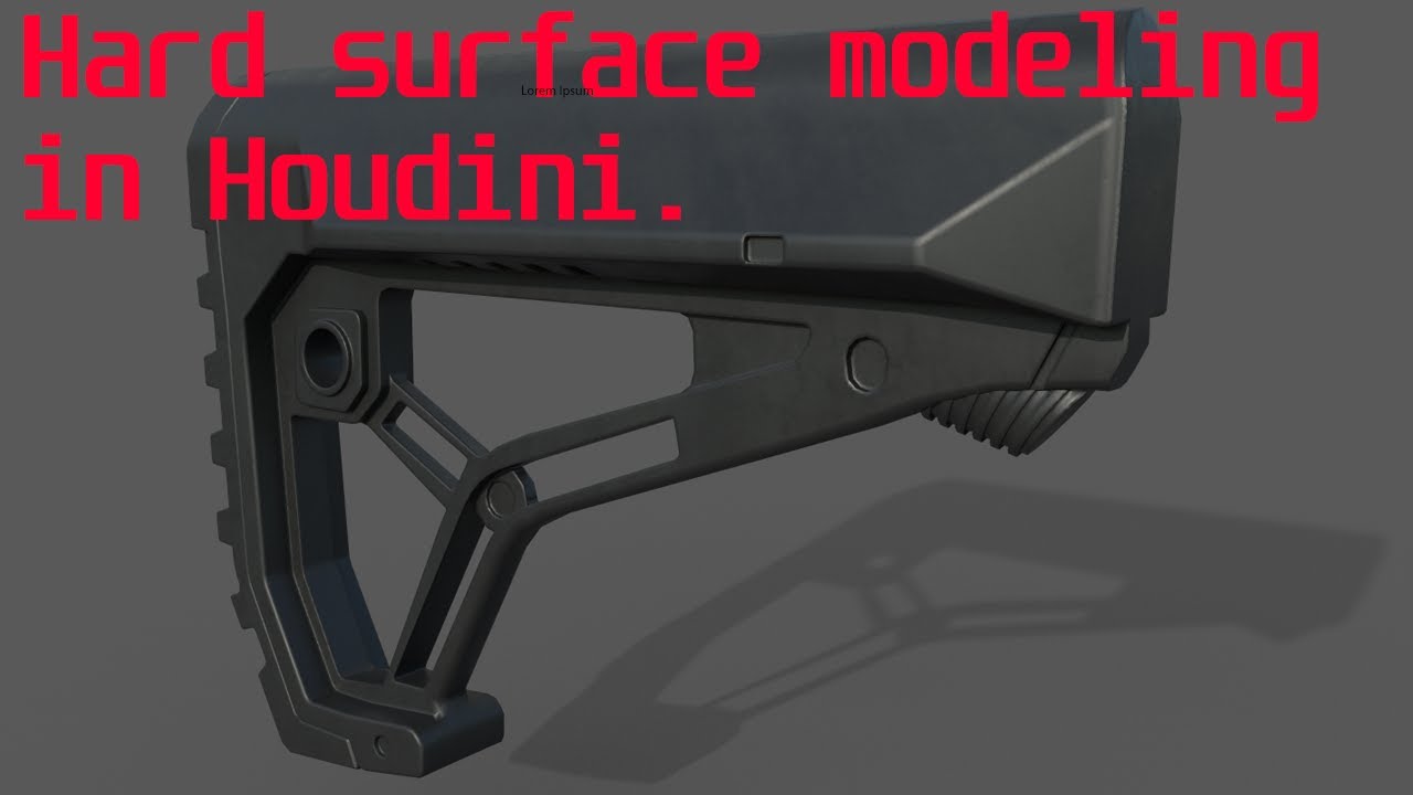 Hard surface modeling in Houdini tutorial