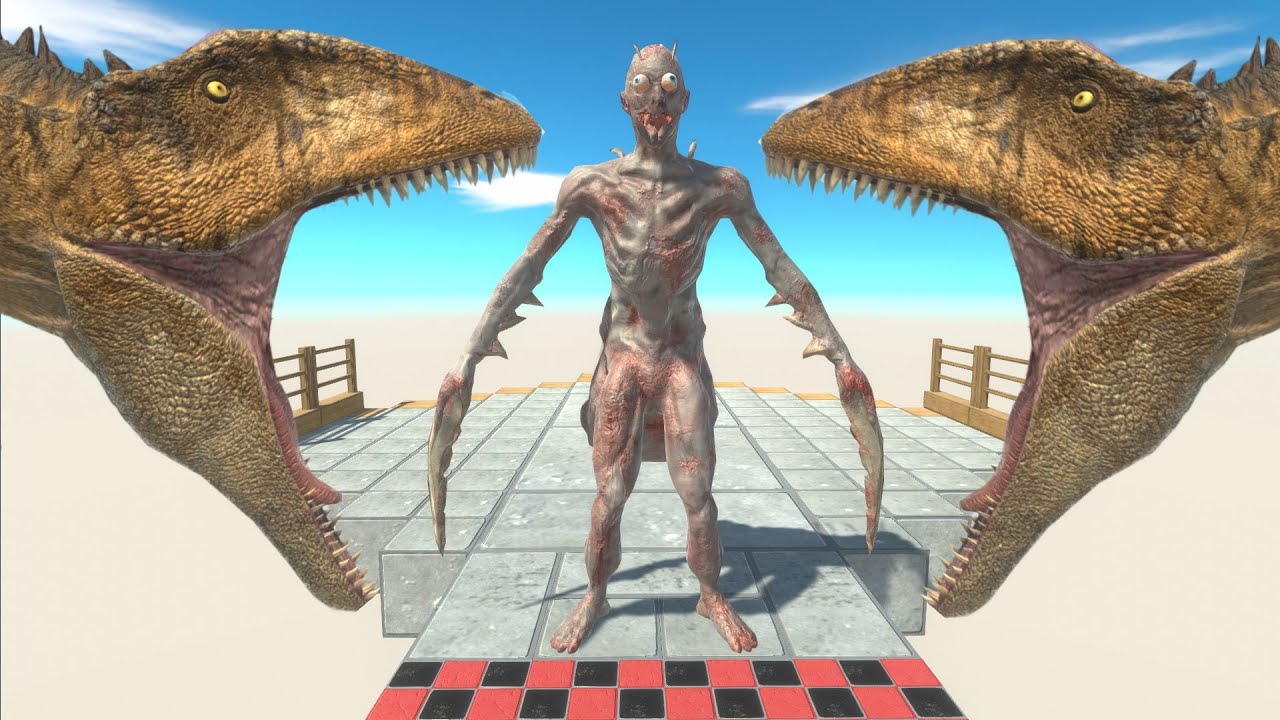 Challenging path with Carcharodontosaurus Dinosaurs - Animal Revolt Battle Simulator