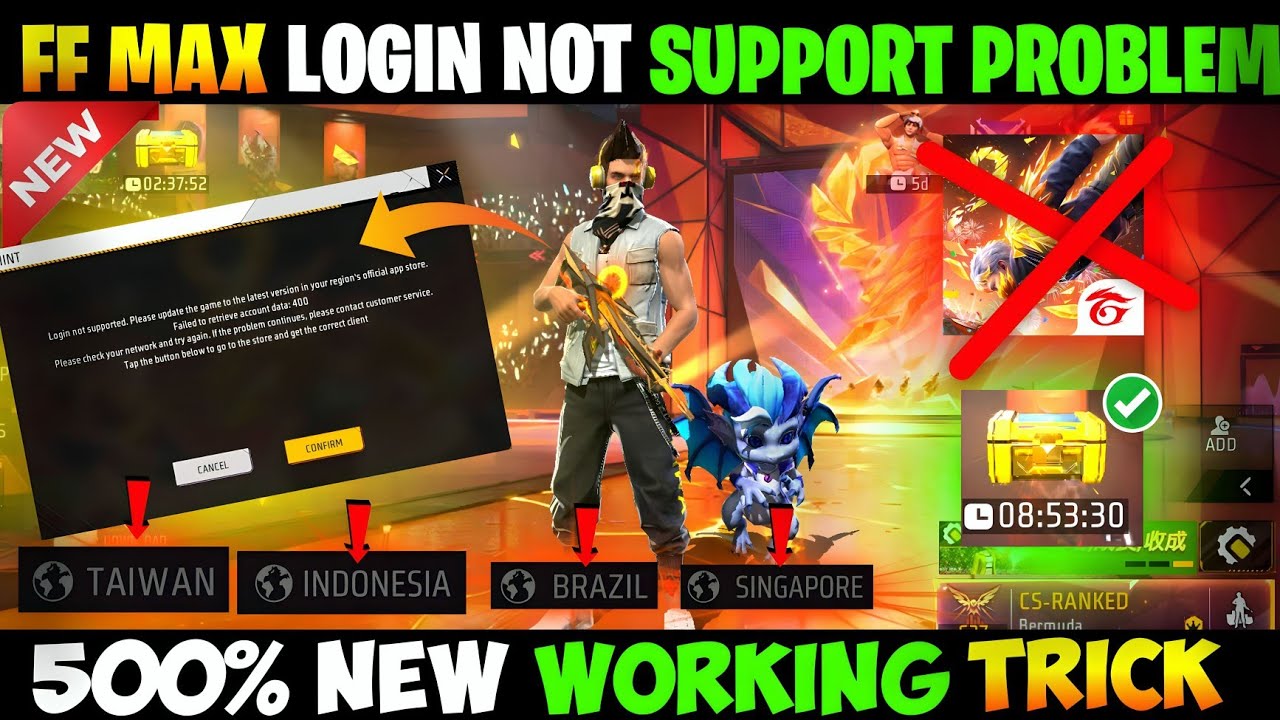 Other Server Free Fire Not Opening | Free Fire Indonesia Server Not Open | Free Fire Login Problem