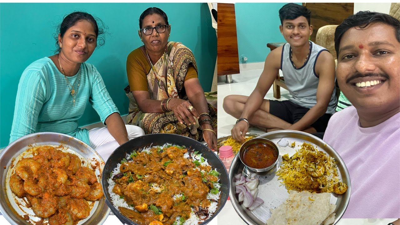 बऱ्याच दिवसांनी आमच्या घरी बनला कोळंबी बिर्याणीचा बेत 😍 | Kolambi Biryani | S For Satish | Panvel
