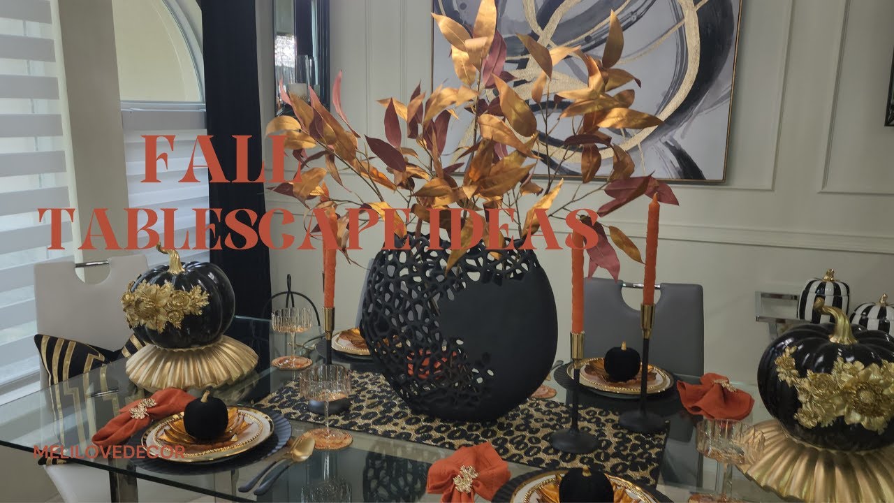New 2025 Fall Tablescape styling Idea, Dining Room Fall Decor, Fall Decor Inspiration