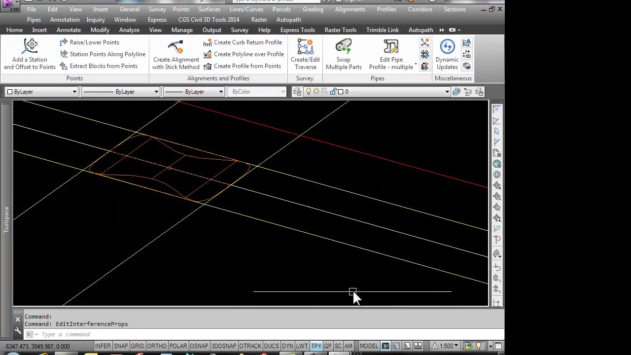 CGS Civil 3d Tools - Label Pipe Interference