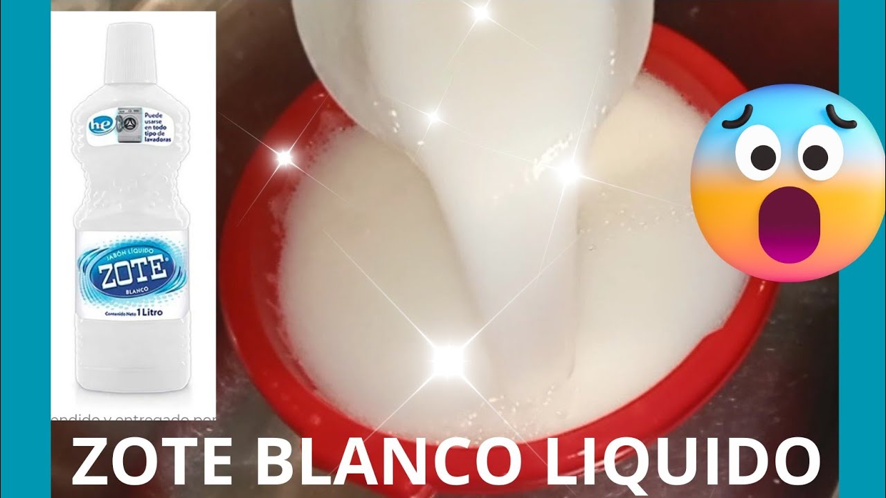ZOTE LIQUIDO CASERO ¡MUCHOS LITROS CON POCO DINERO!
