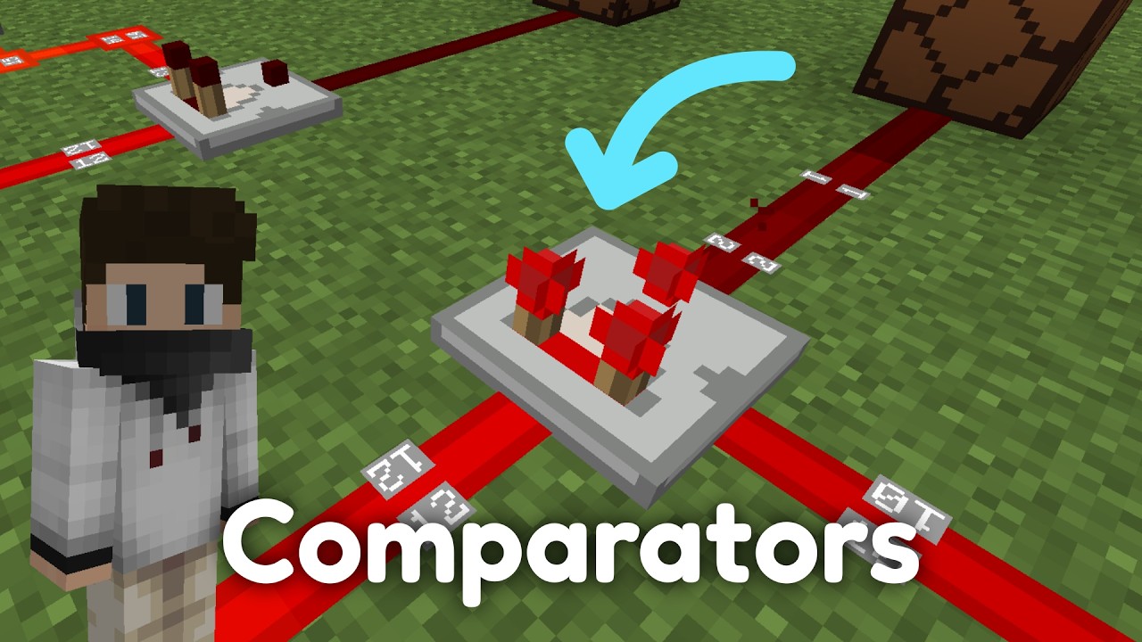 Comparators | Minecraft Redstone Tutorial